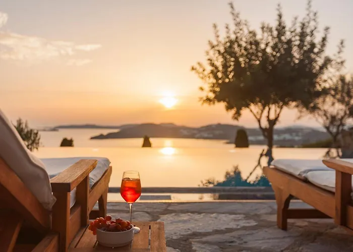 Villa Excellent Mykonos Beta 5 Bedrooms Stunning Sea Views Psarou (Mykonos)