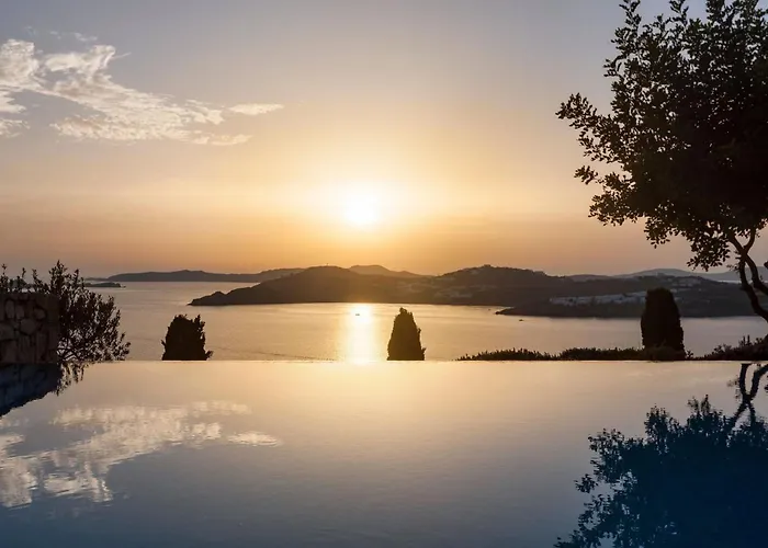 Excellent Mykonos Beta 5 Bedrooms Stunning Sea Views 프사로우