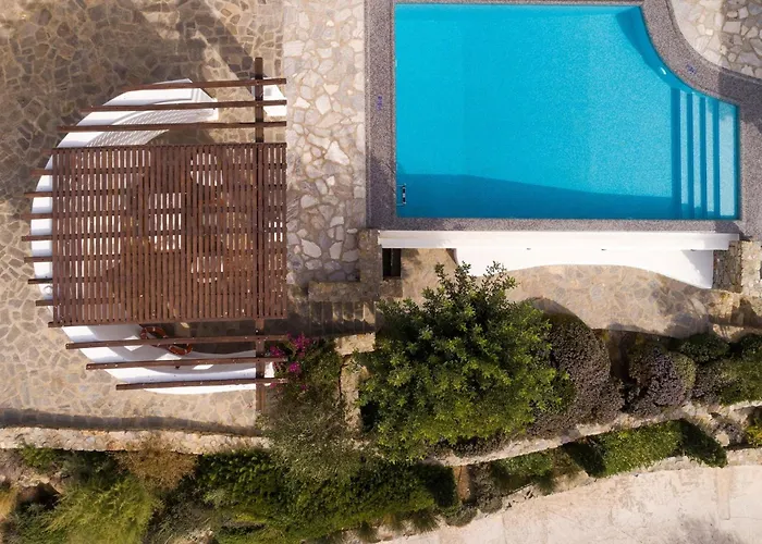 Excellent Mykonos Beta 5 Bedrooms Stunning Sea Views * 프사로우